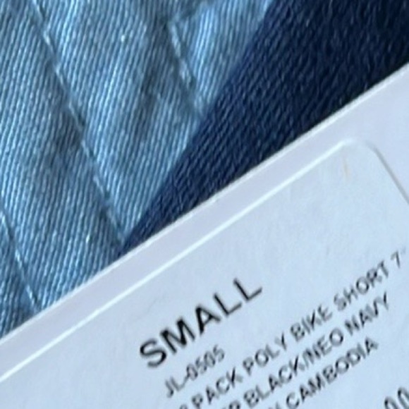 JOCKEY 2 pack poly bike short 7” deep black/neo navy size small - Picture 7 of 7